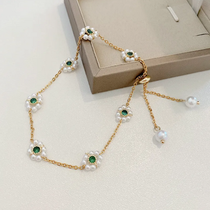 Pearl Flowers Bracelet